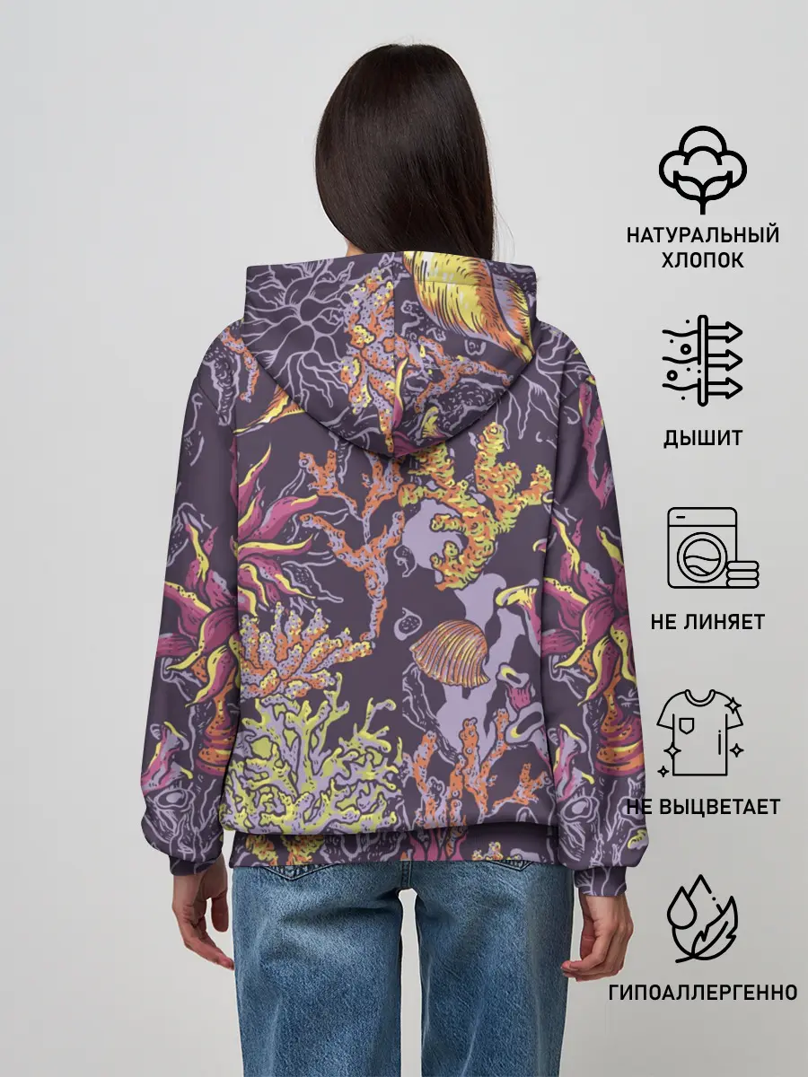 Женское худи / Кораллы