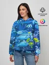 Женское худи / Коралловые рыбки