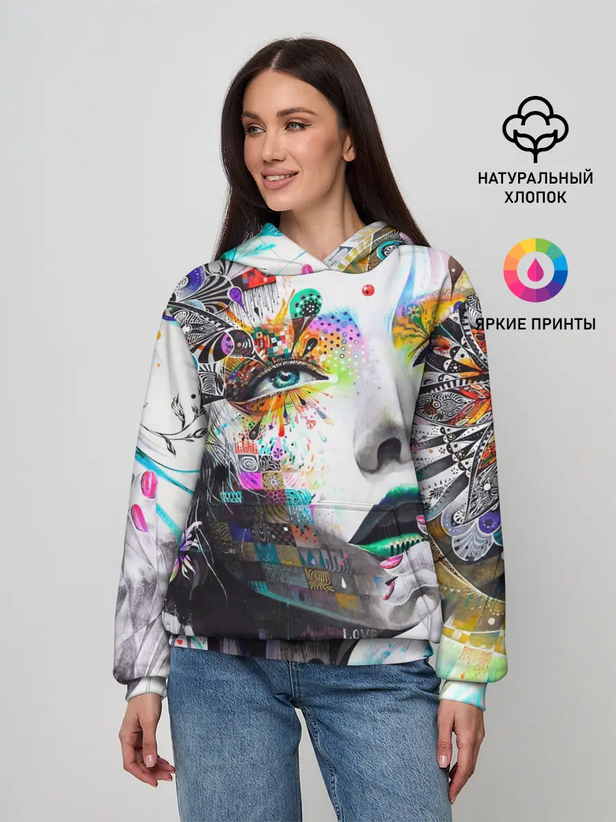 Женское худи / Абстрактная