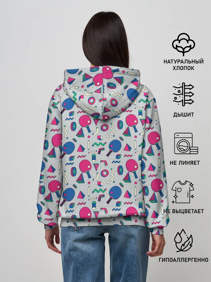 Женское худи / Настольный Теннис