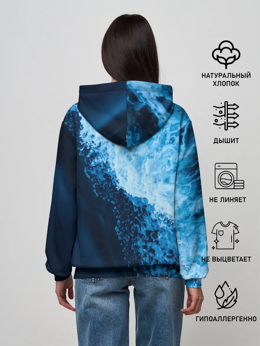 Женское худи / море