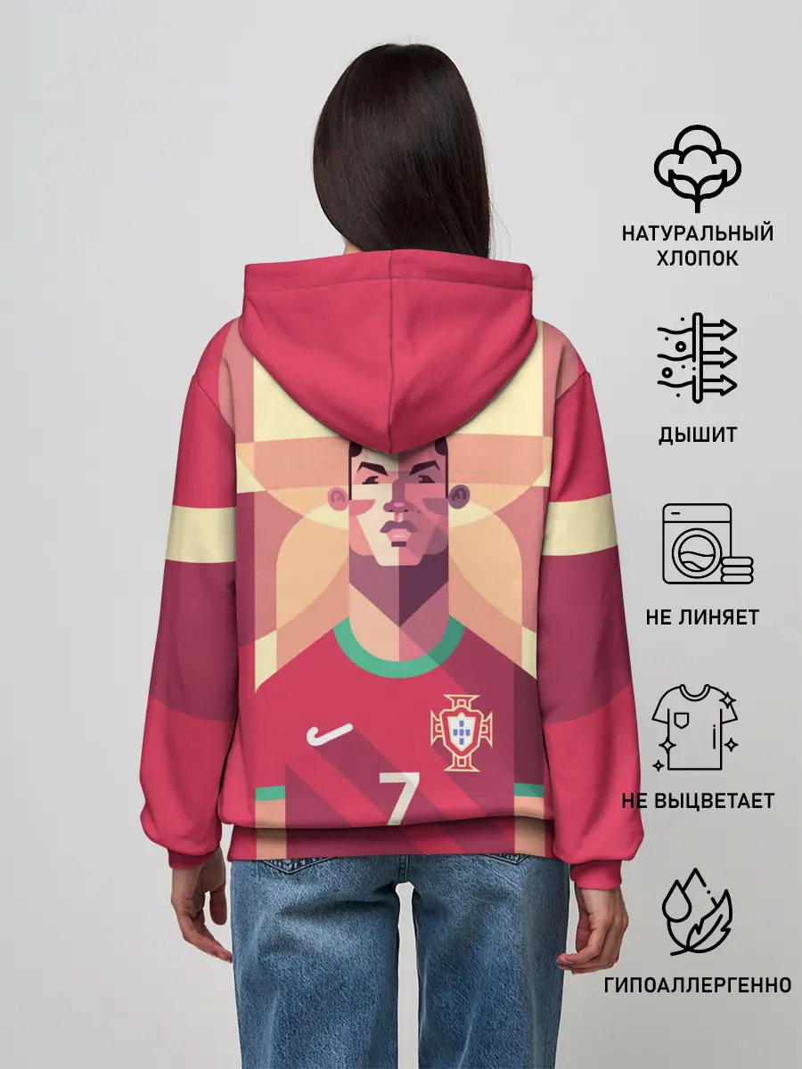 Женское худи / Криштиану Роналду