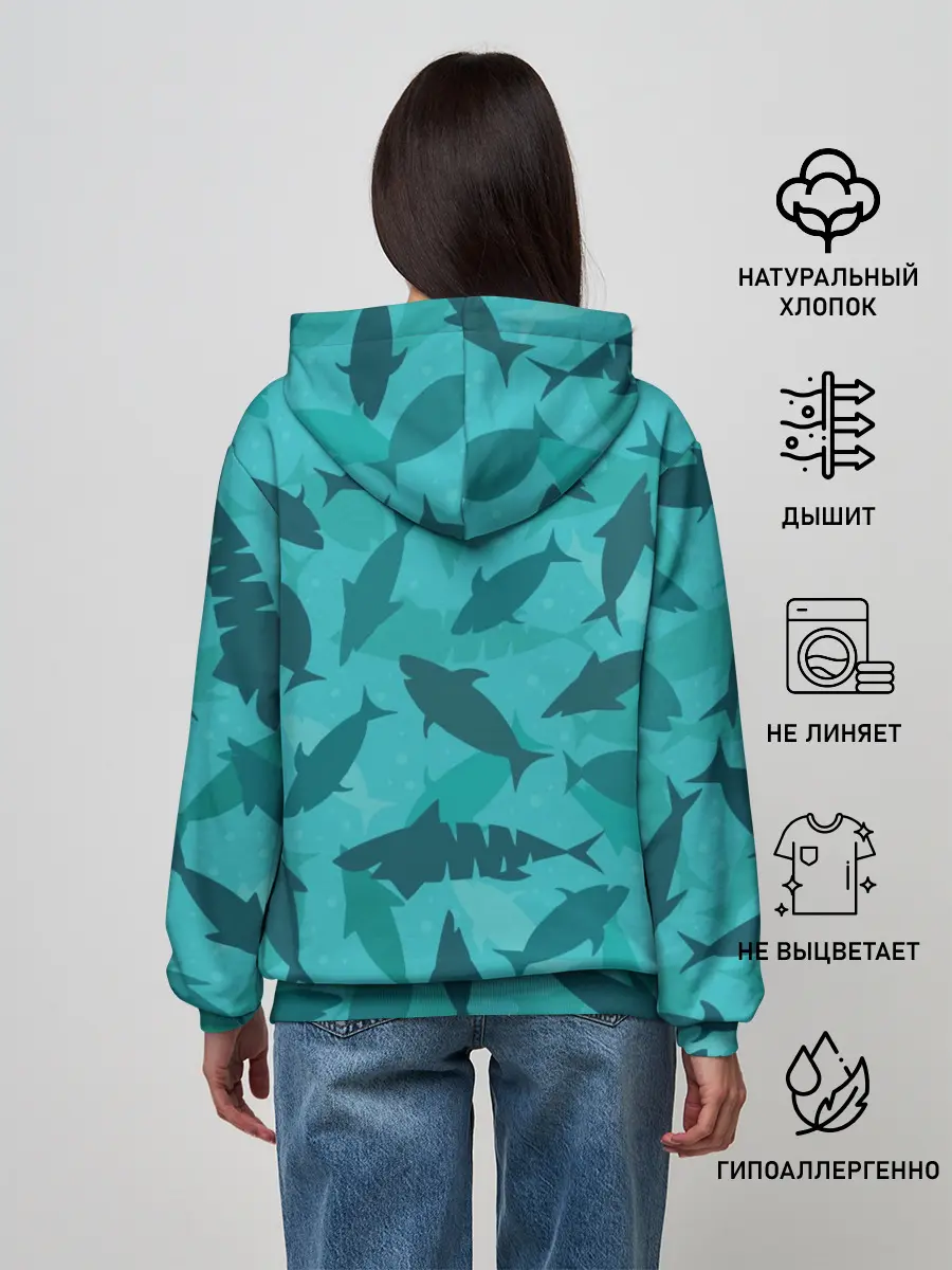 Женское худи / Морские жители