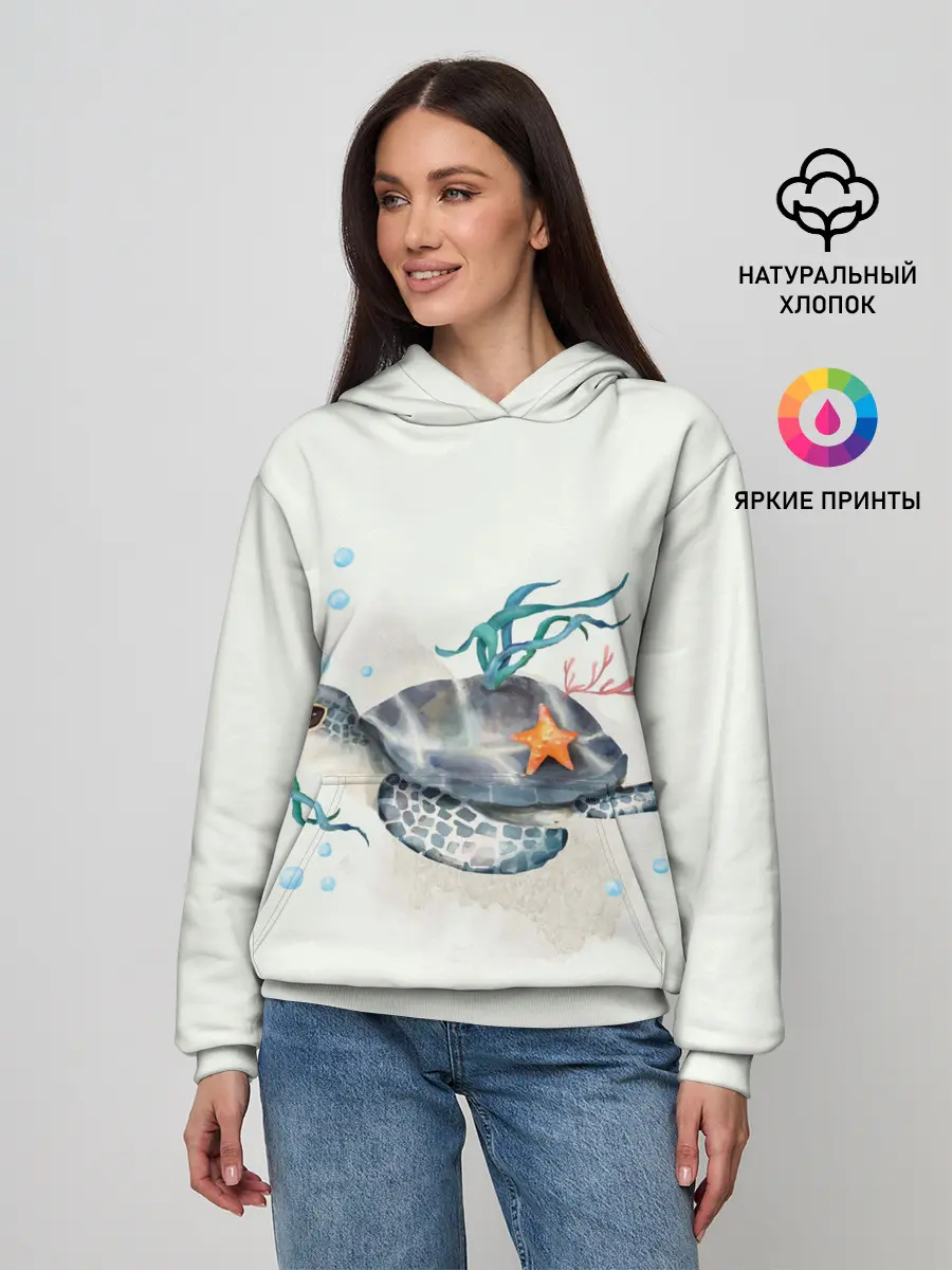 Женское худи / черепашка