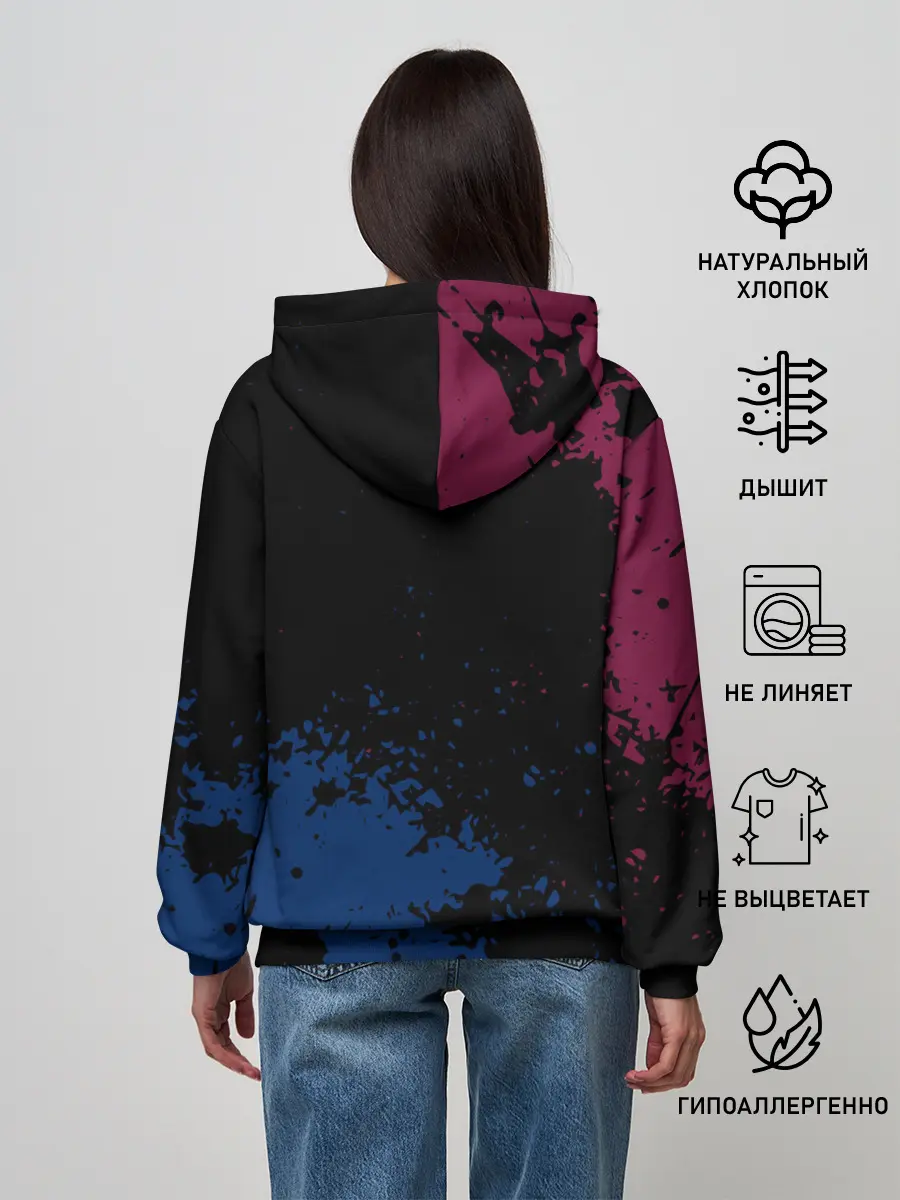 Женское худи / Barcelona: Луис Суарес.