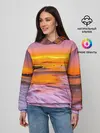 Женское худи / Закат на пляже