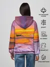 Женское худи / Закат на пляже