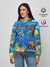 Женское худи / Коралловые рыбки