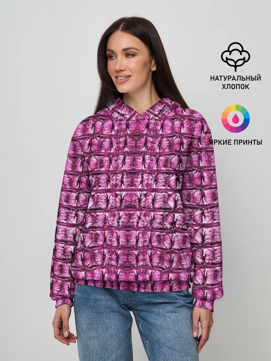 Женское худи / Pink Alligator