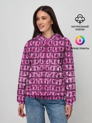 Женское худи / Pink Alligator