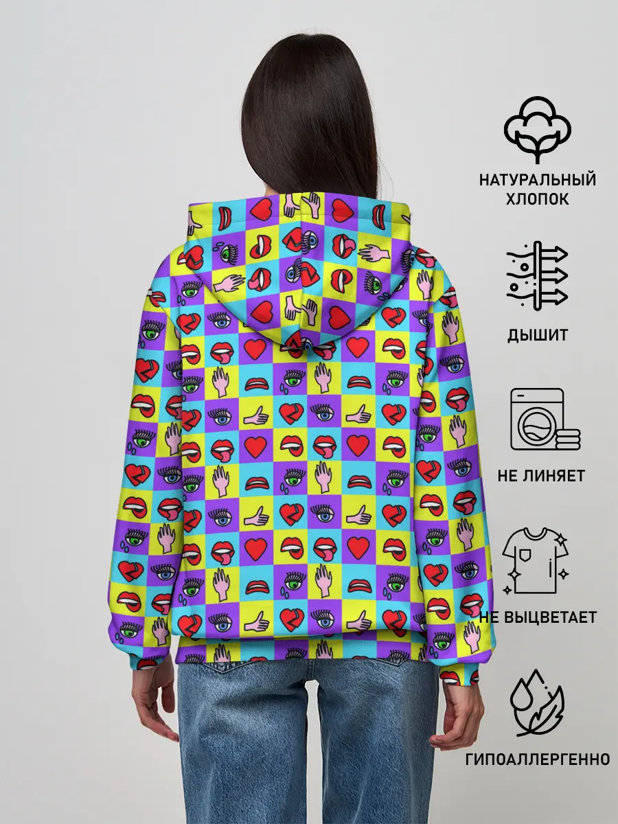 Женское худи / Поп-арт