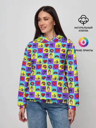 Женское худи / Поп-арт