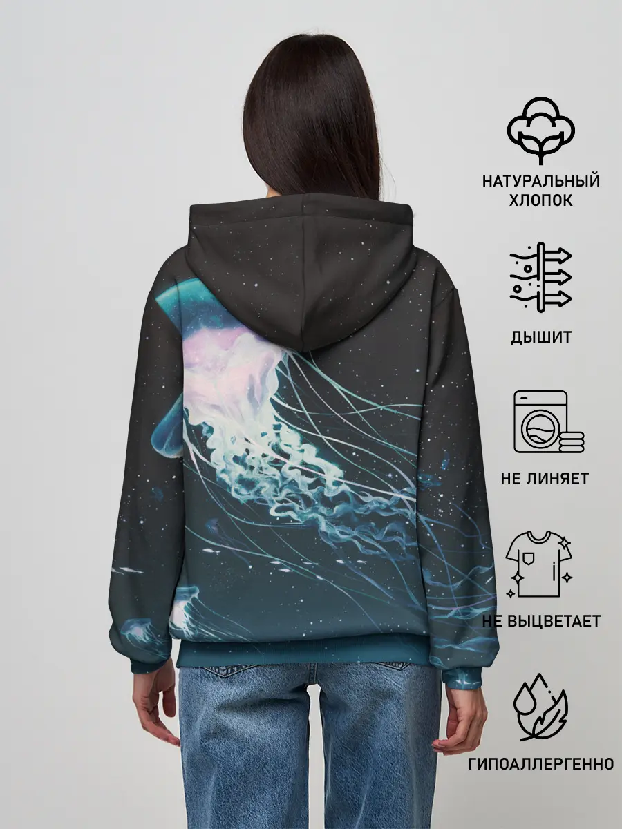 Женское худи / Рисунок медуза