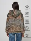 Женское худи / Snake skin