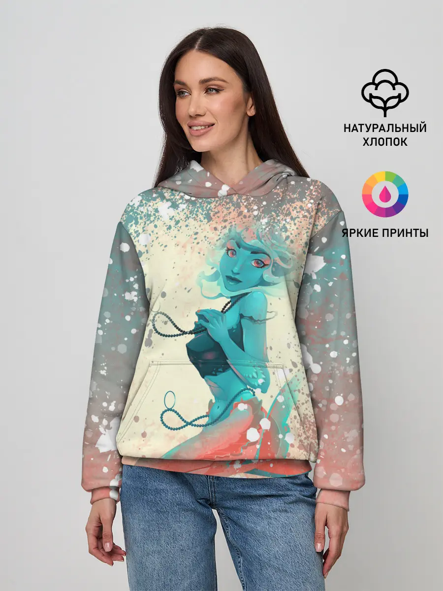 Женское худи / Русалочка | Mermaid