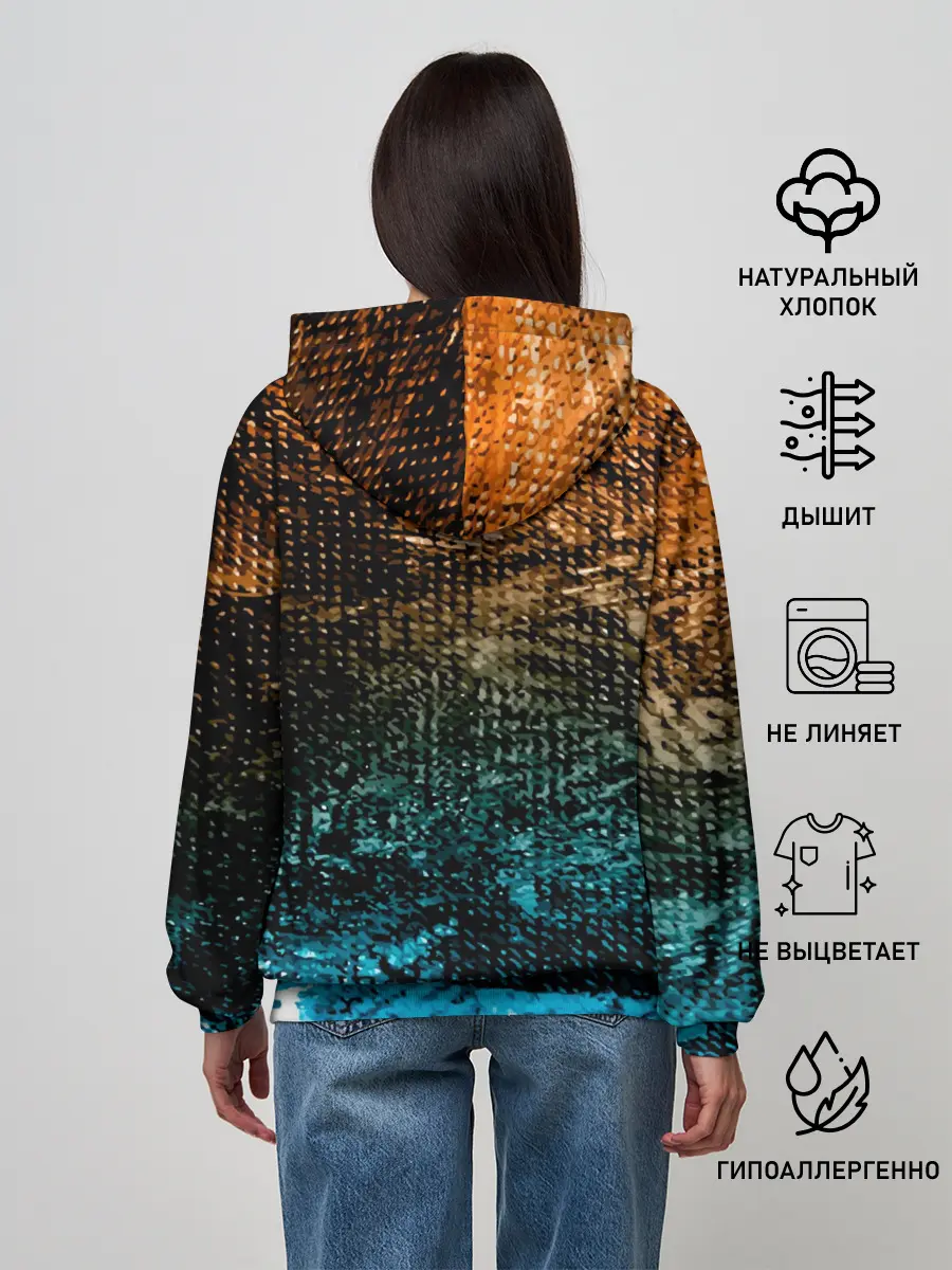 Женское худи / Рыба на крючке