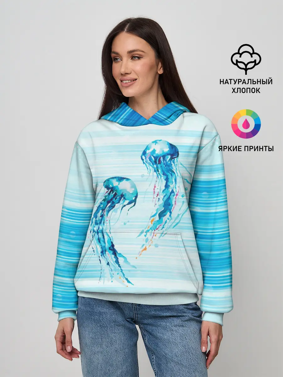 Женское худи / Медузы