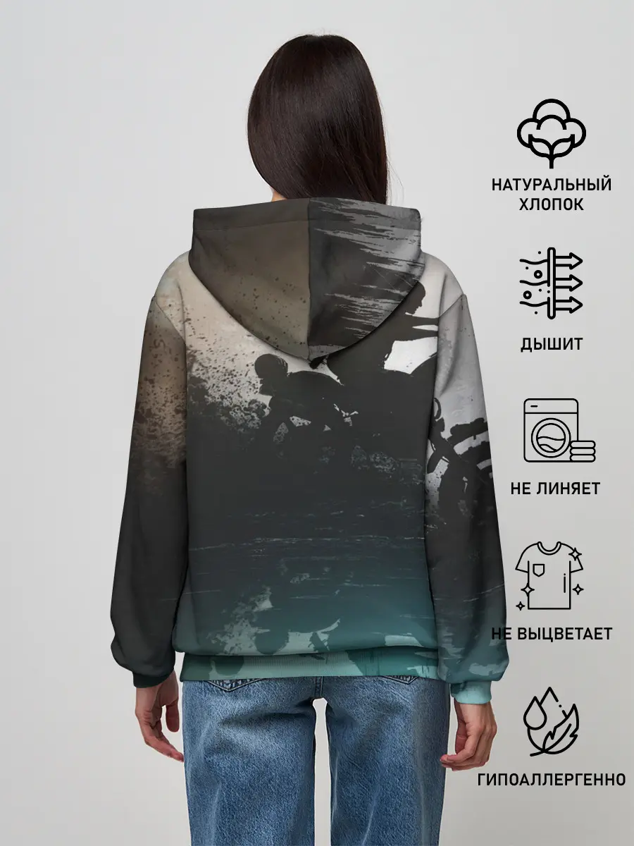 Женское худи / Days gone отражение Дикона