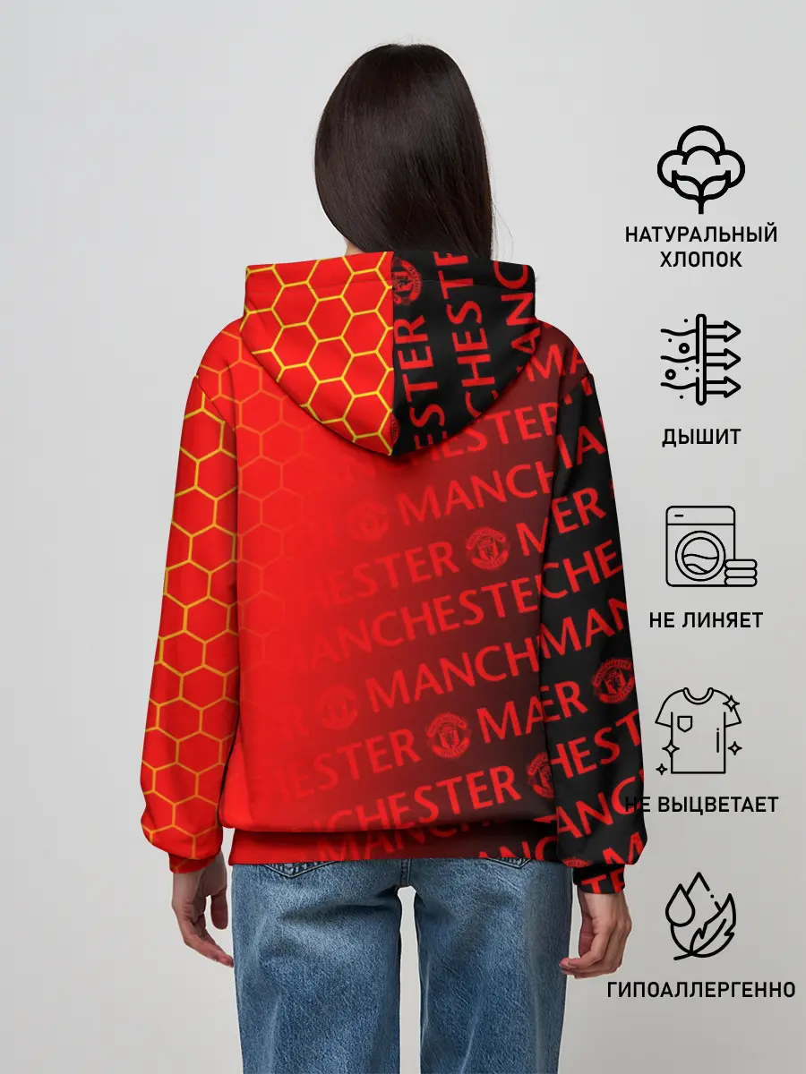 Женское худи / МАНЧЕСТЕР / MANCHESTER UNITED