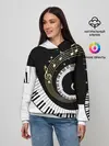 Женское худи / МУЗЫКАЛЬНЫЙ УЗОР