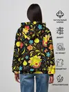 Женское худи / РОСПИСЬ УЗОР ХОХЛОМА