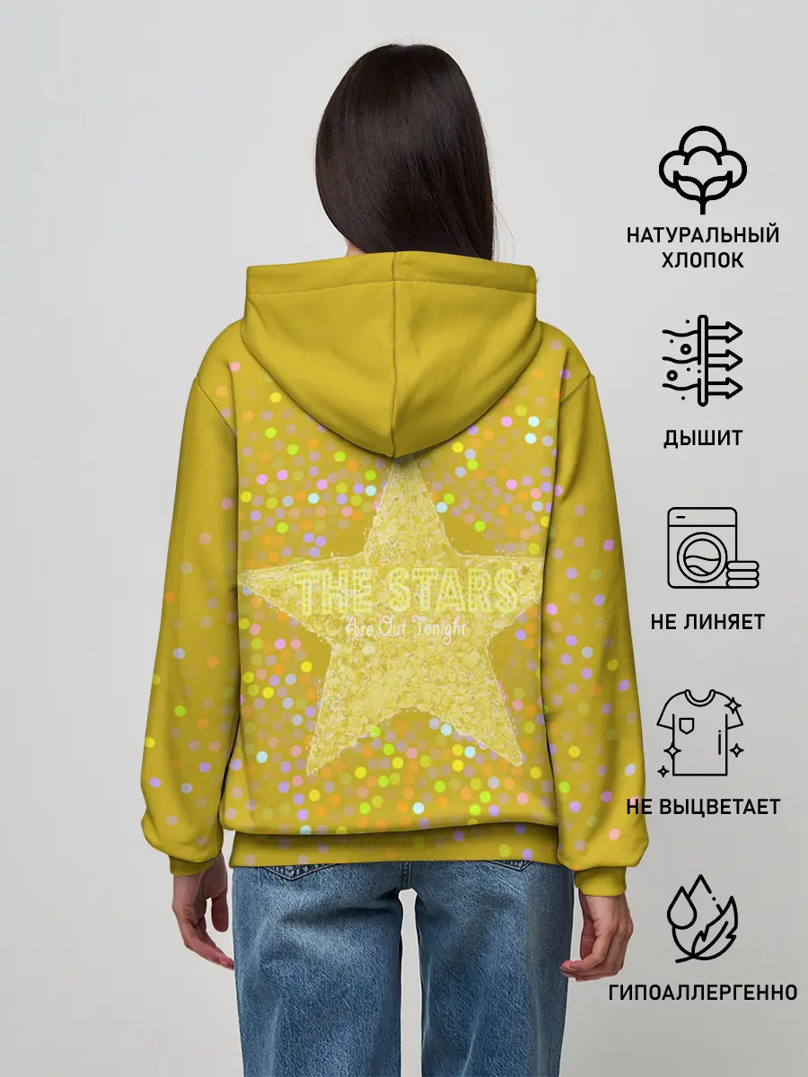 Женское худи / David Bowie Gold Star
