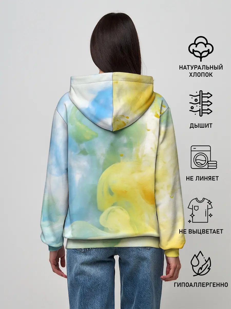 Женское худи / Coloful Smoke