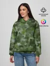 Женское худи / Canvas Green Camo