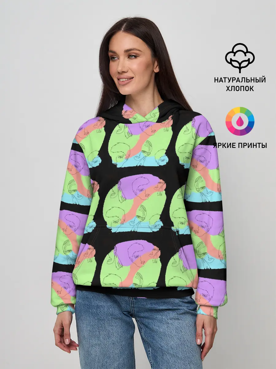 Женское худи / Лица