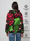 Женское худи / ХОХЛОМА ЛИСТЬЯ И ЯГОДЫ