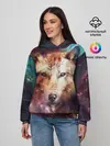 Женское худи / Красивый волк