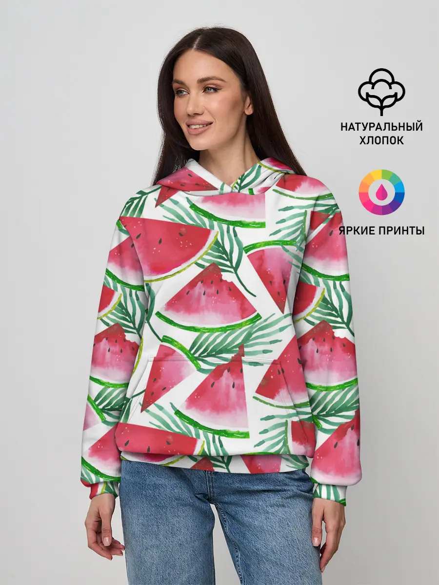 Женское худи / Арбузное настроение