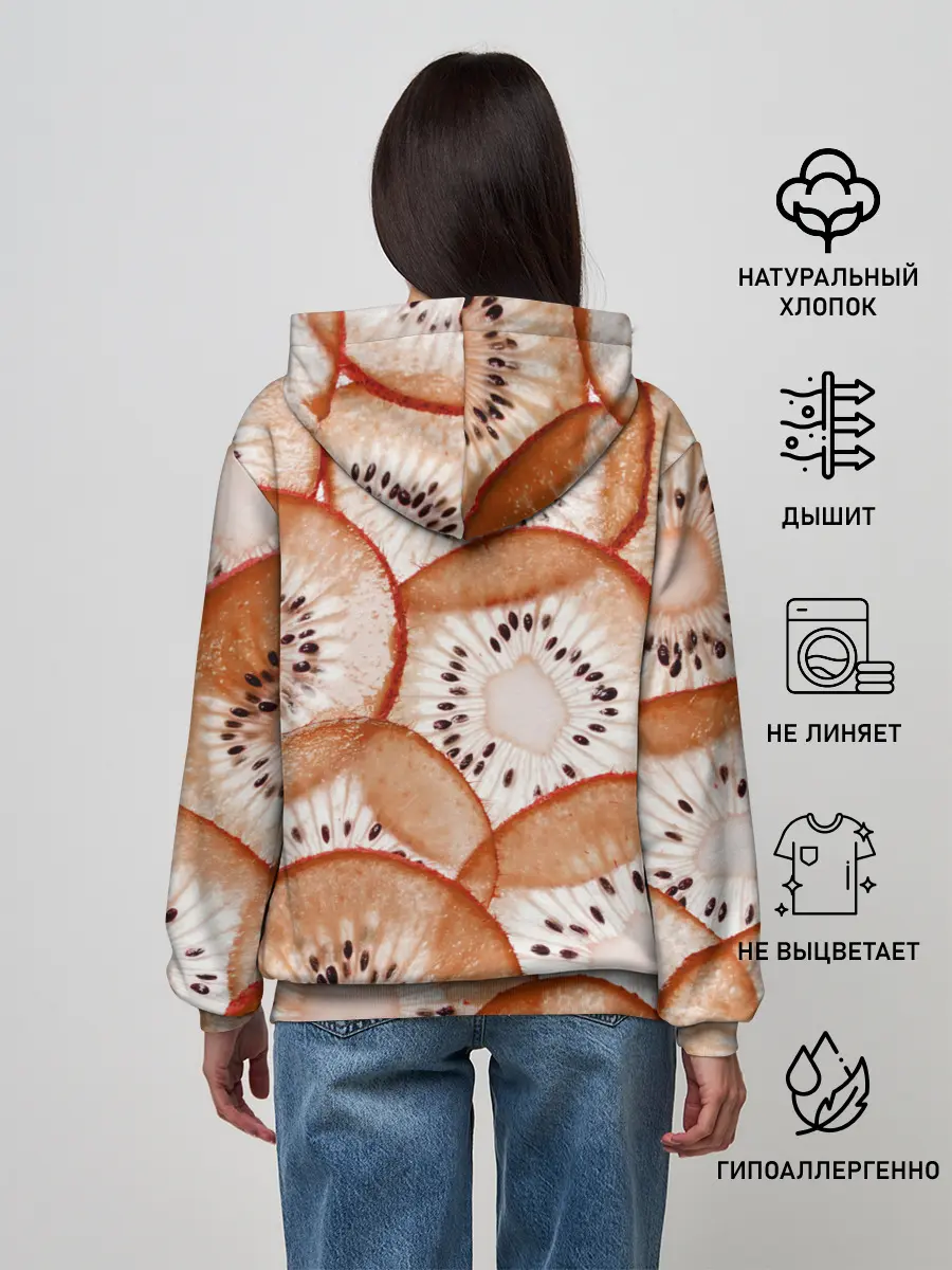 Женское худи / Красный Киви