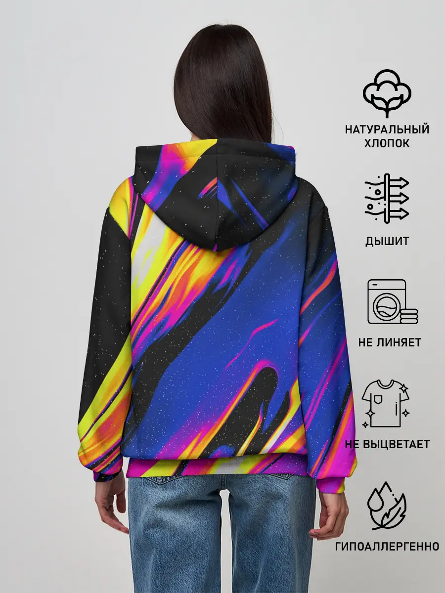 Женское худи / БЕНЗИНОВЫЕ РАВЗОДЫ / ТЕКСТУРА