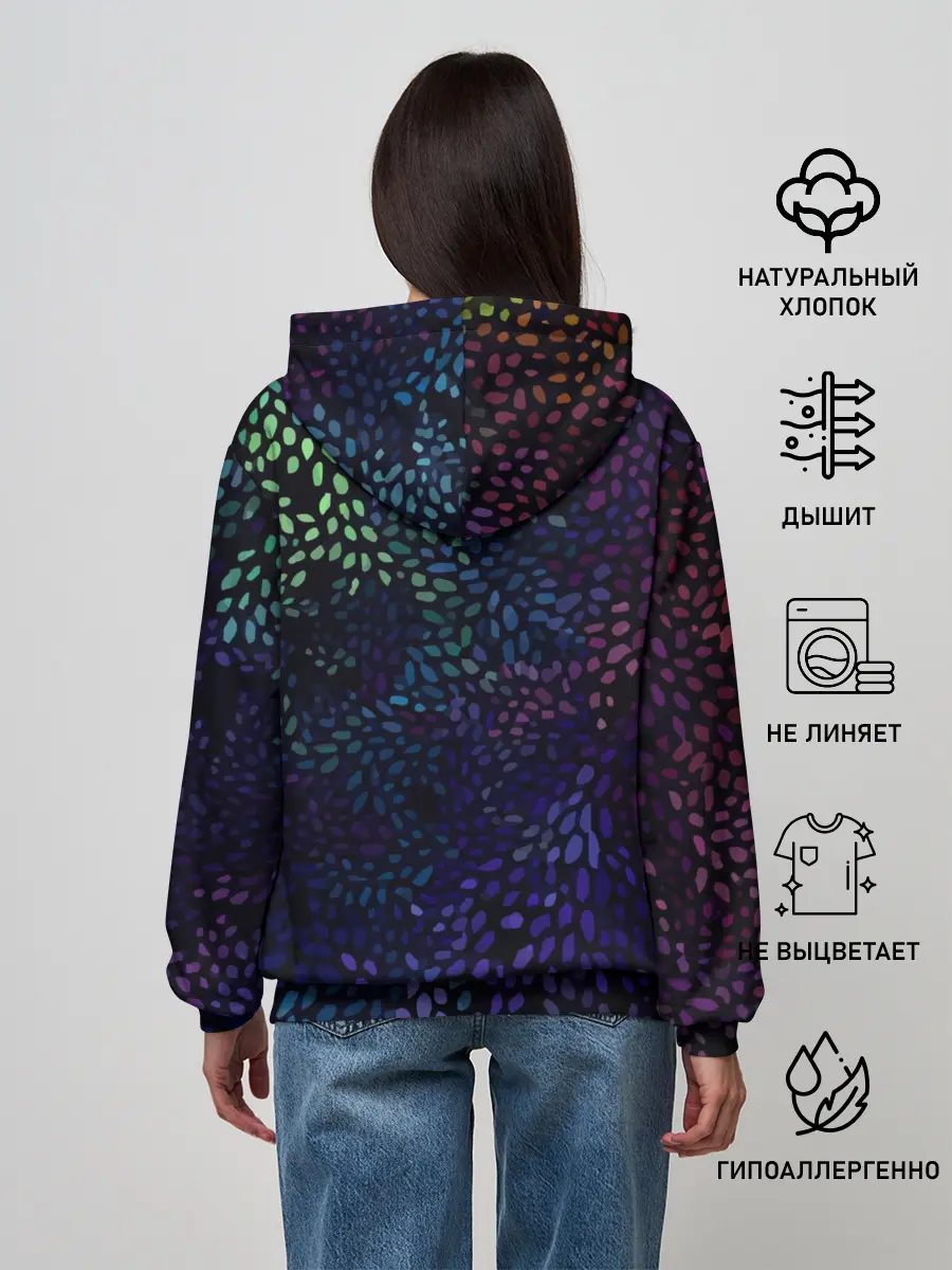 Женское худи / Настроение узоры