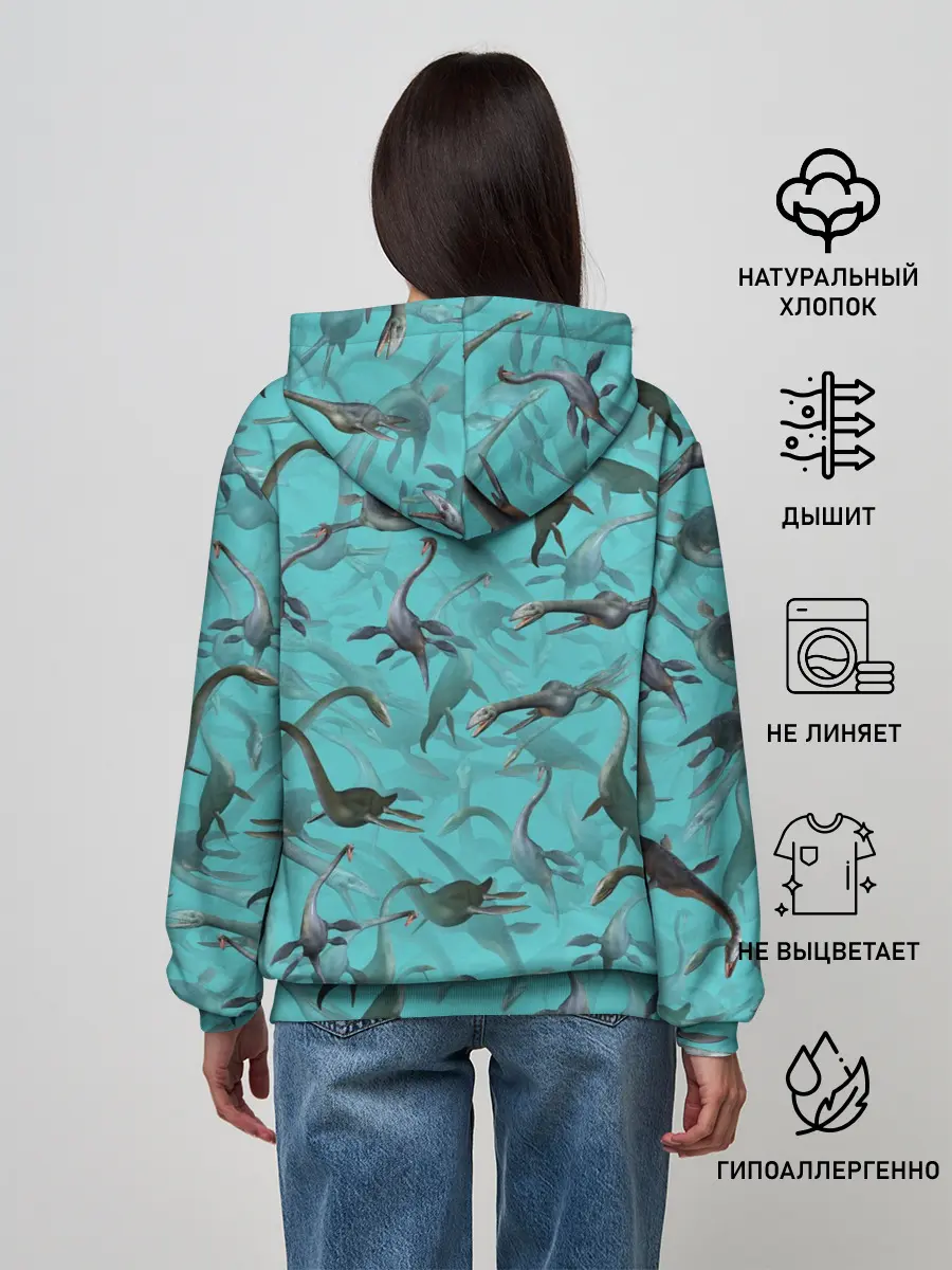 Женское худи / Лохнесский камуфляж