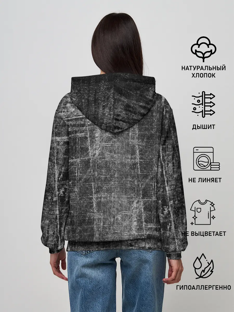 Женское худи / Потертости