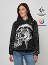 Женское худи / Череп Зверь и Брызги