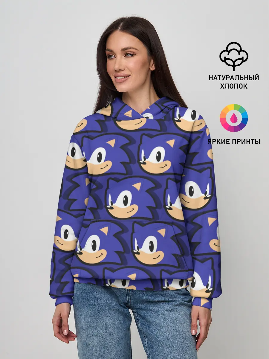 Женское худи / Sonic pattern
