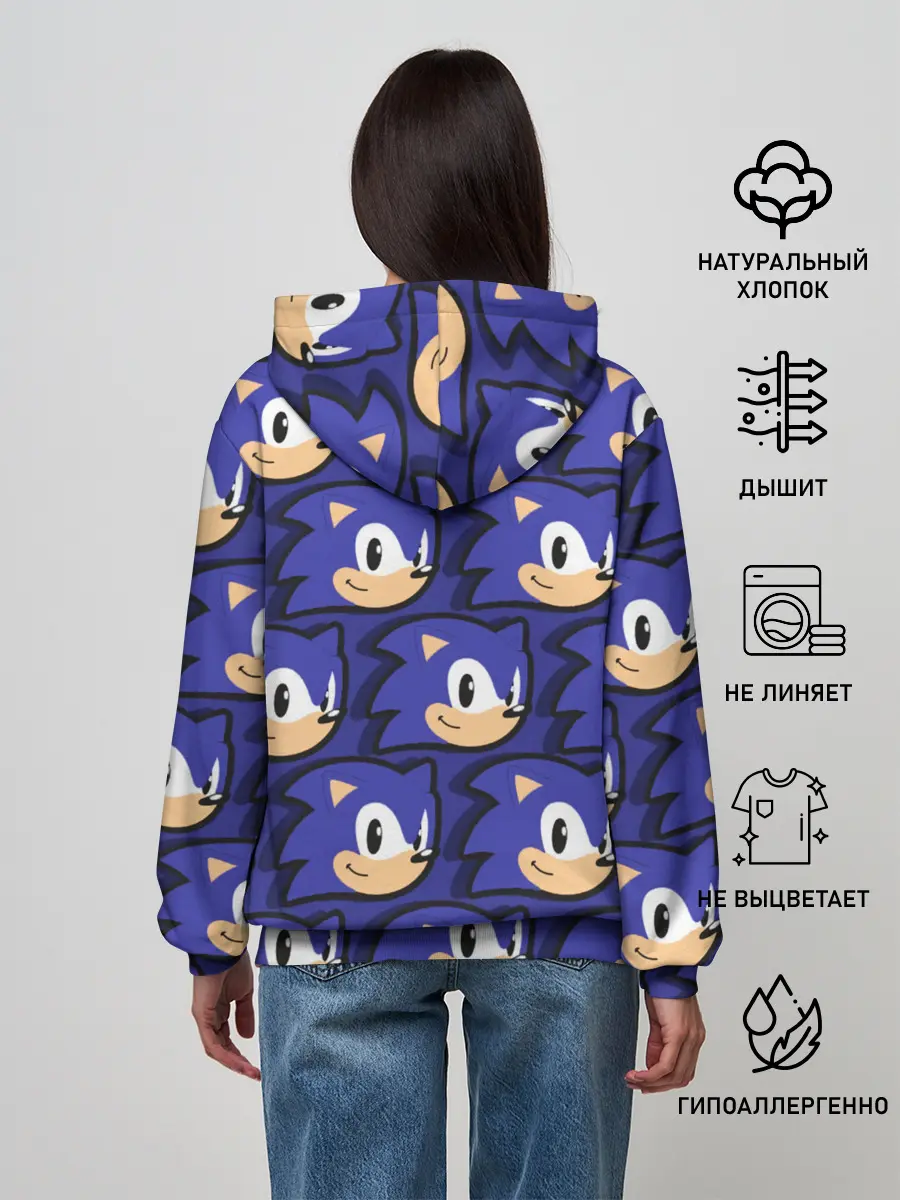 Женское худи / Sonic pattern