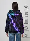 Женское худи / НЕОНОВАЯ МОЛНИЯ / ГРОЗА