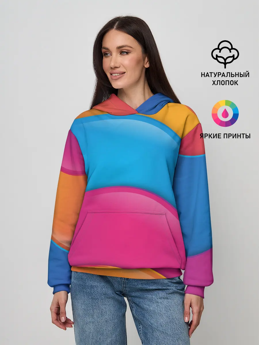 Женское худи / Candy rainbow