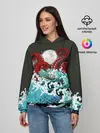 Женское худи / Корабль на Волнах | Кракен