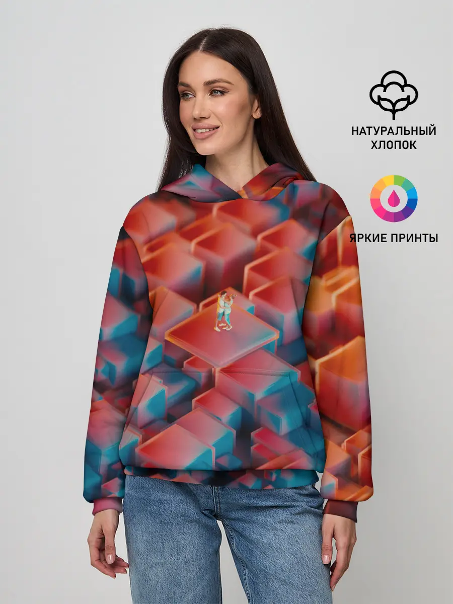 Женское худи / Неоновая пара