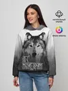 Женское худи / ЛЕС МОЙ ХРАМ / ВОЛК