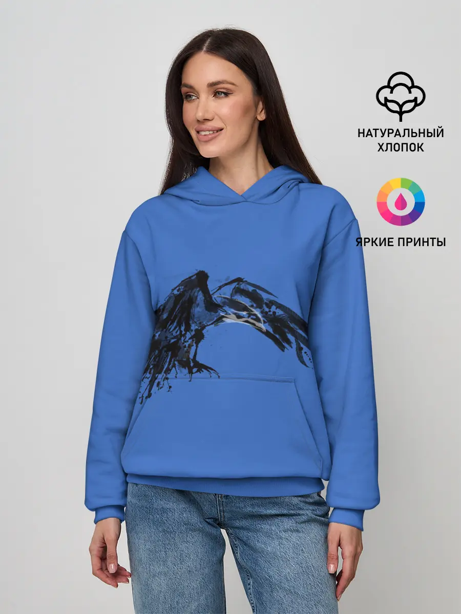 Женское худи / Тень ворона