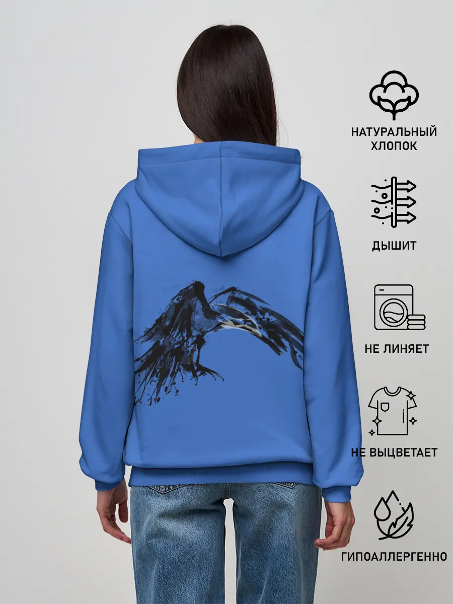 Женское худи / Тень ворона