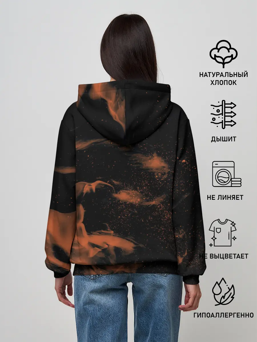 Женское худи / Чёрный клевер удар Аста мечом