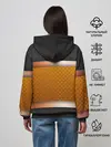 Женское худи / 3d gold / black