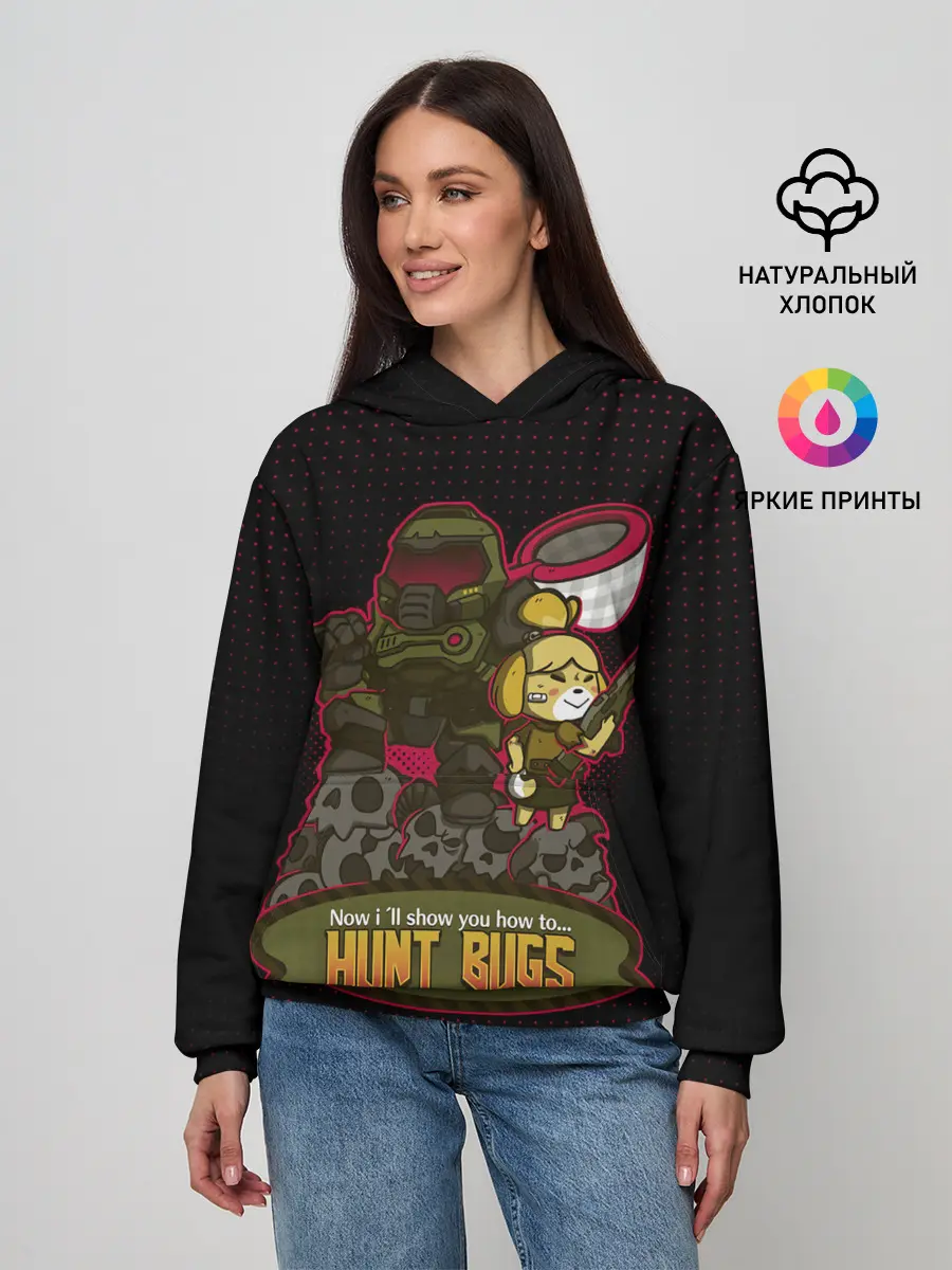 Женское худи / Doom x Animal crossing